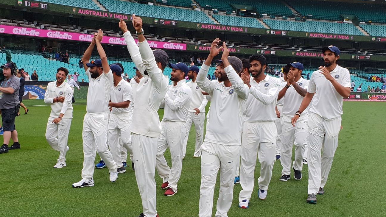 India beat Australia in a Test series for the first time ever.