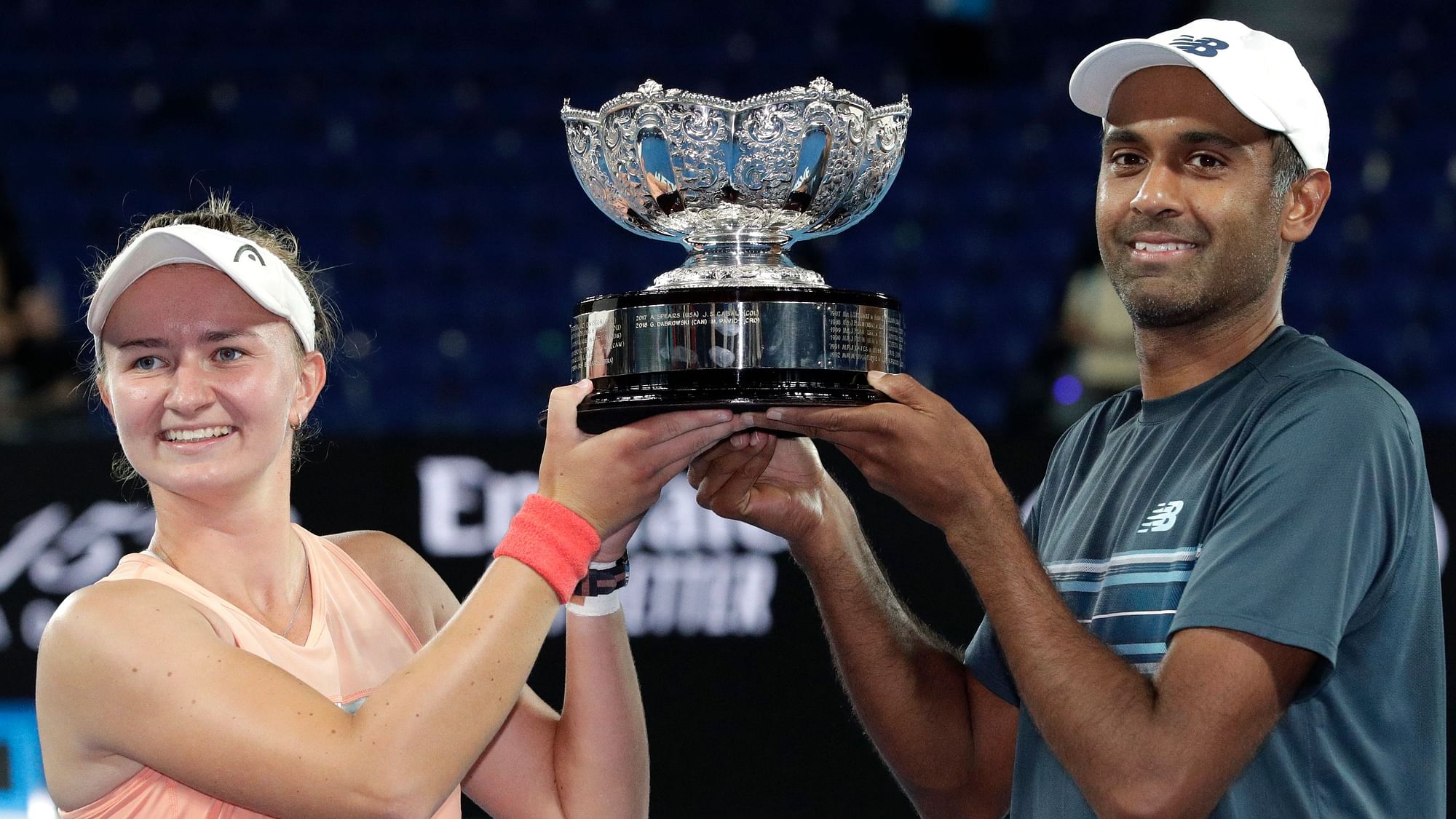First-time partners Rajeev Ram and Barbora Krejcikova are Grand Slam mixed doubles champions.
