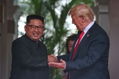 U.S. President Donald Trump and North Korean leader Kim Jong-un  (Yonhap/IANS)