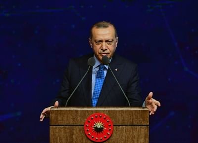 Turkish President Recep Tayyip Erdogan  (Xinhua/Mustafa Kaya/IANS)