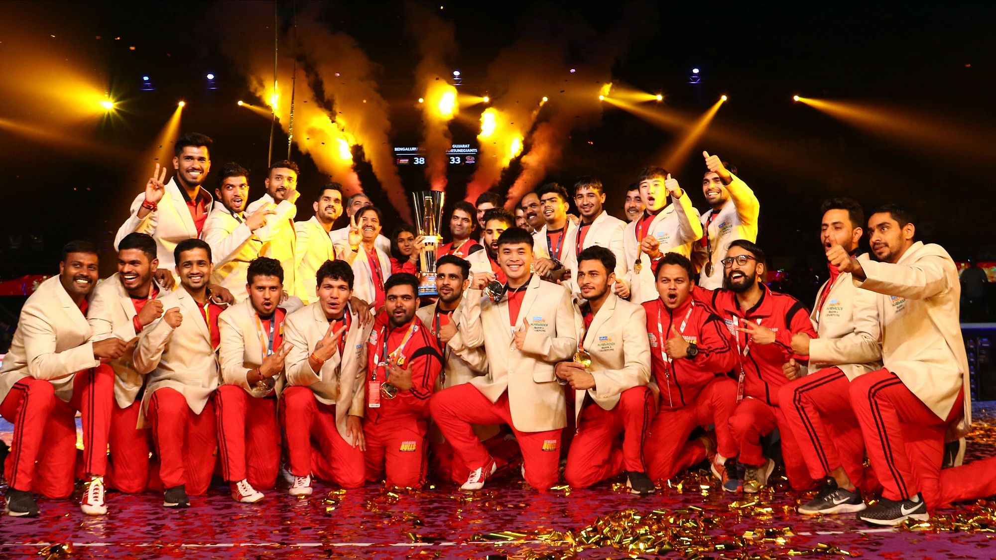 Bengaluru Bulls win their maiden Pro Kabaddi League title.