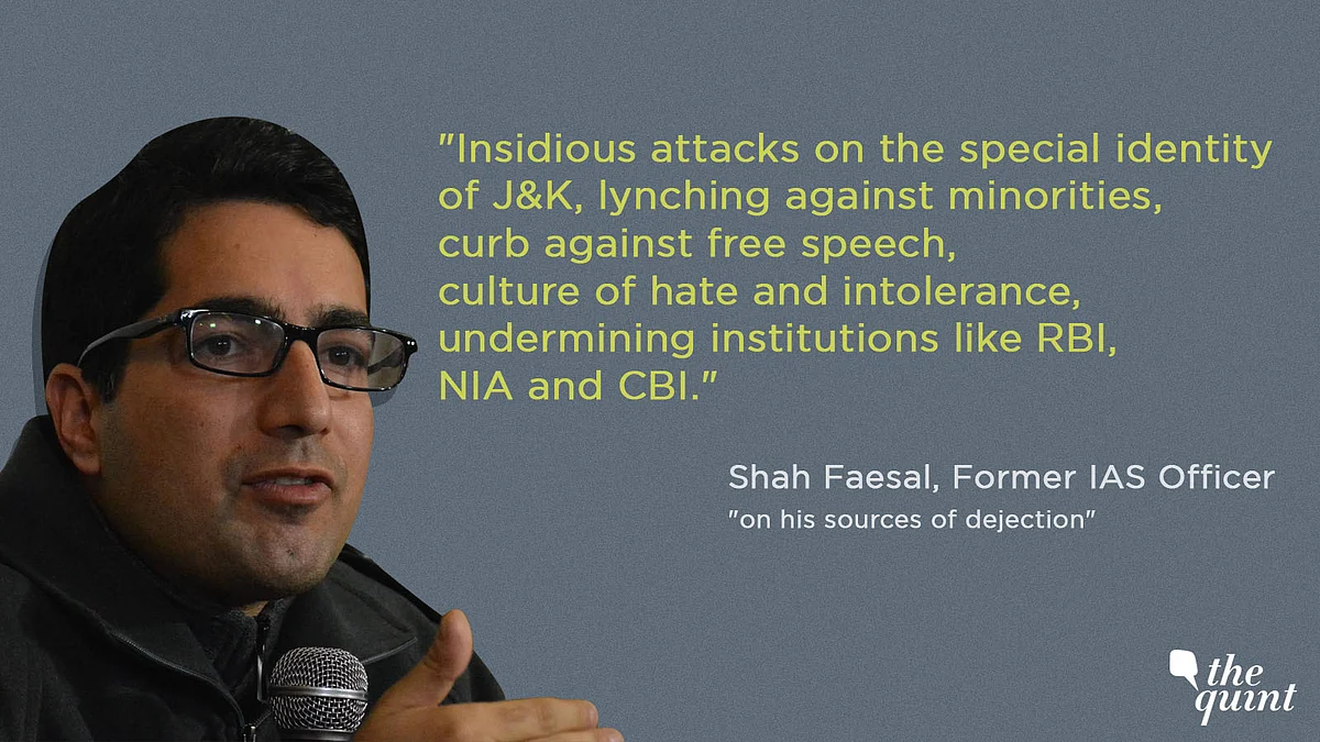Shah Faesal Says He is ‘Deeply Inspired’ by Imran Khan, Kejriwal