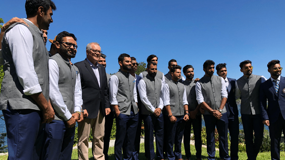 The Indian and Australian cricket teams visited Aussie PM Scott Morrison’s house on New Years Day.