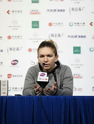 Simona Halep. (Xinhua/Jia Haocheng/IANS)