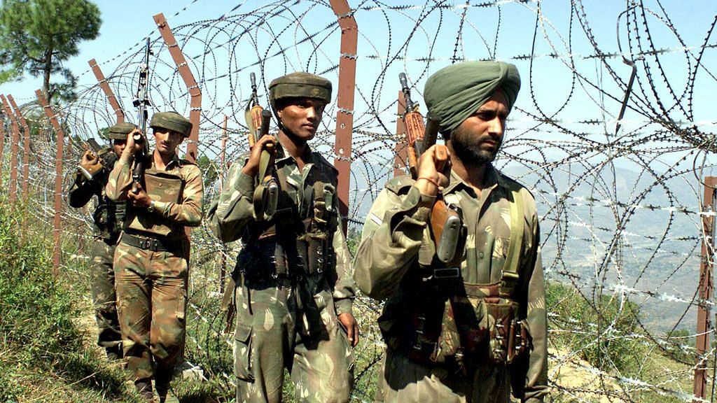 Indian army soldiers patrol near the fenced Line of Control in Jammu and Kashmir. Image used for representational purposes.