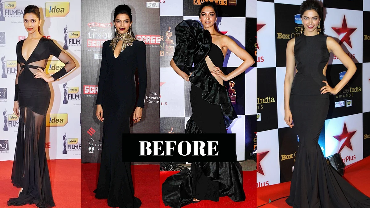 Deepika playing it safe at the red carpet.