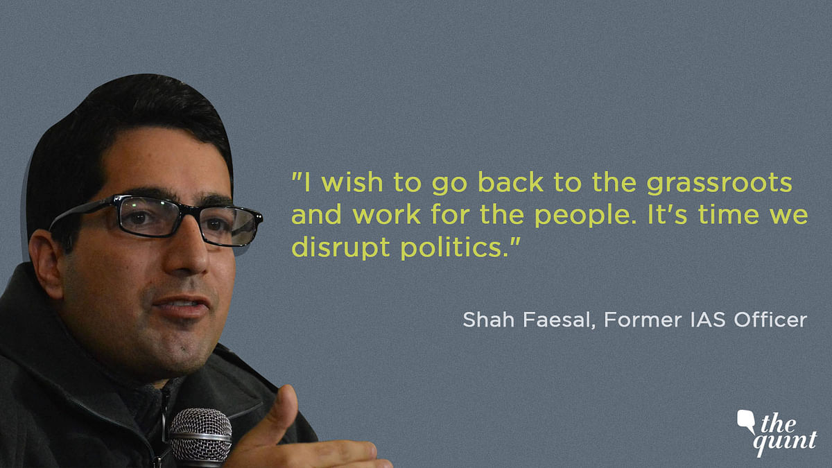 Talking about launching his own party like Imran Khan and Arvind Kejriwal, Faesal said he’s deeply inspired them.