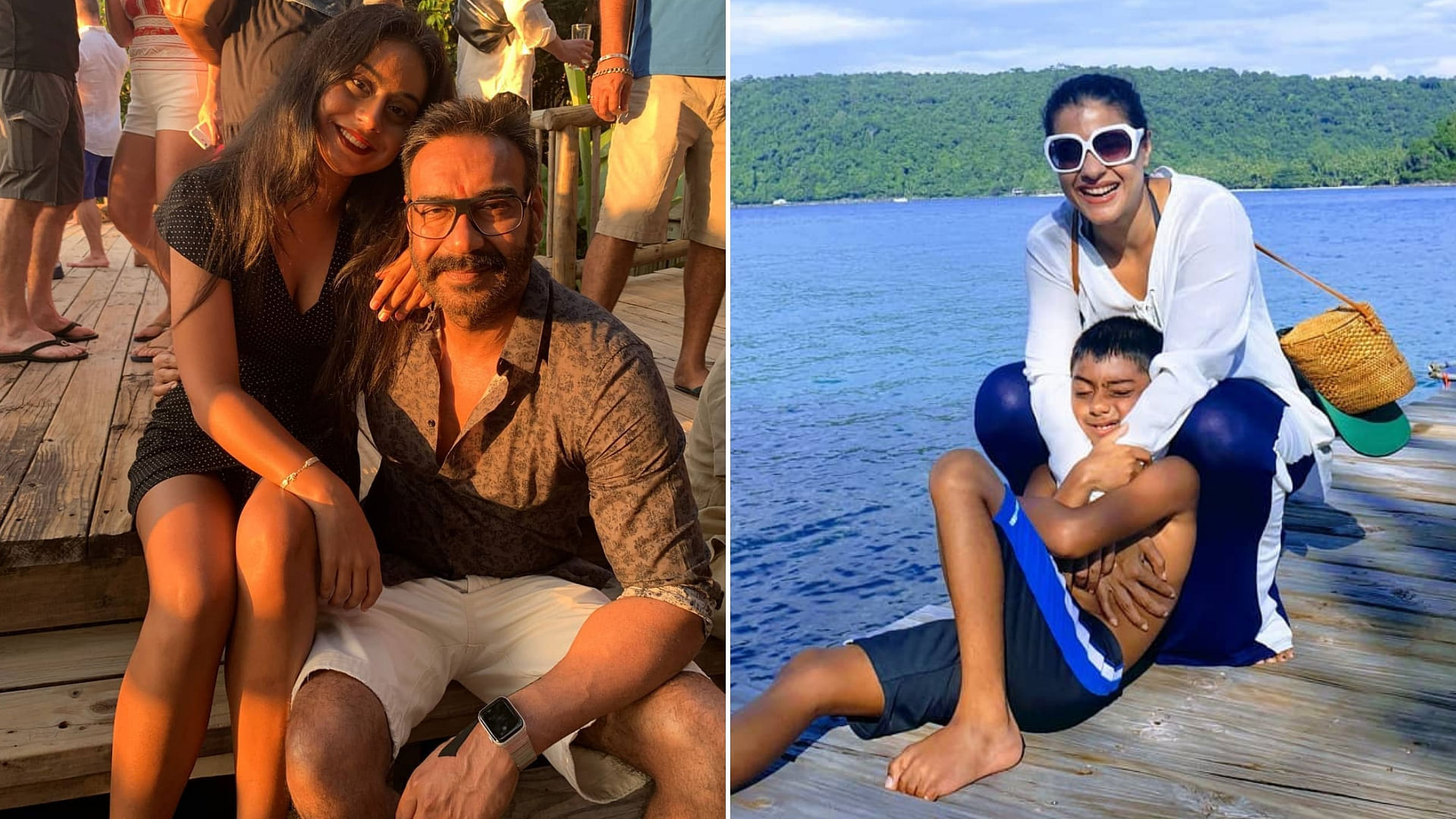 Ajay Devgn and Kajol vacationed with their kids in Thailand.