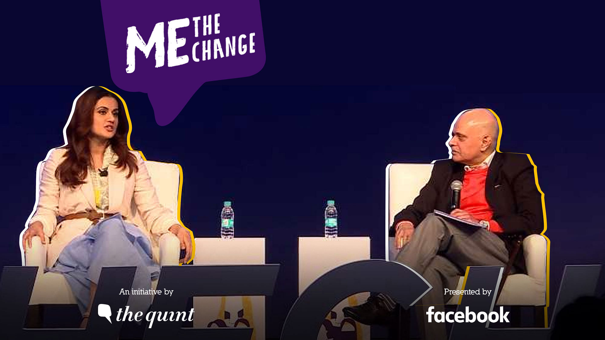 At the “Me, the Change” event, Raghav Bahl, founder and editor-in-chief of The Quint, talked to acclaimed actor Taapsee Pannu about what it takes for a woman to be successful in India.&nbsp;