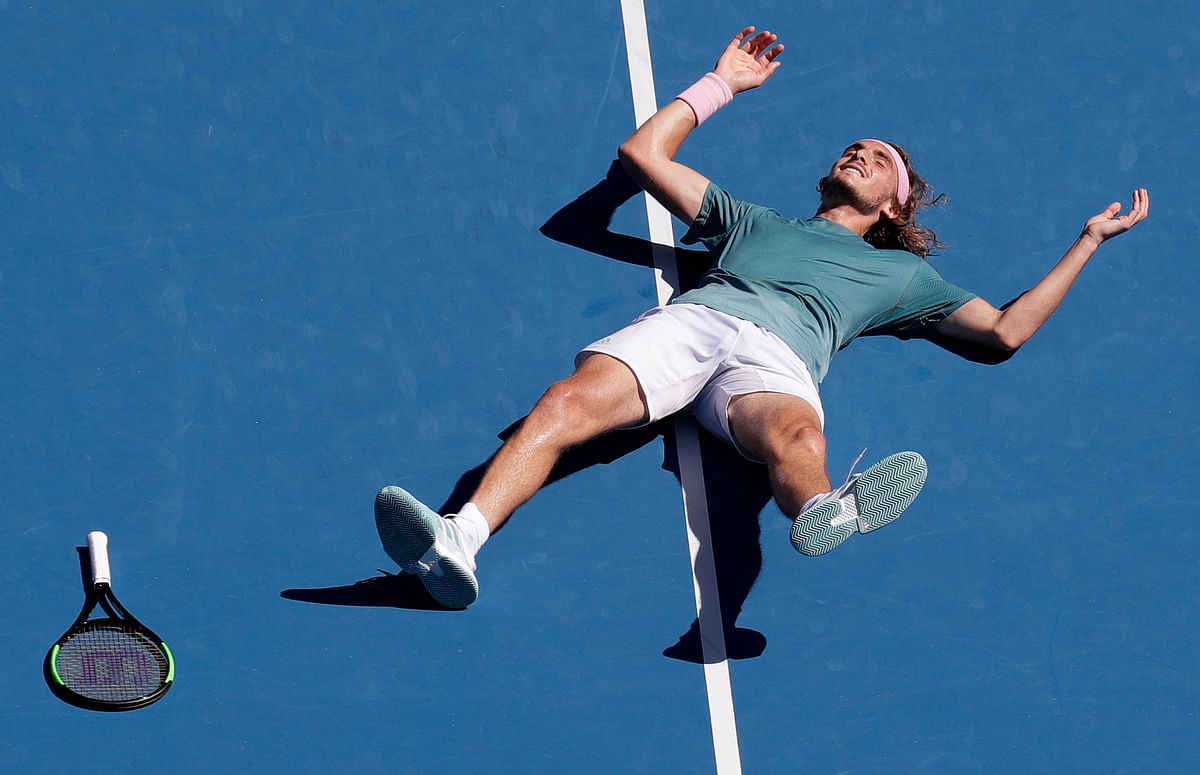 Stefanos Tsitsipas has become the youngest man to reach a Grand Slam semifinal since 2007.