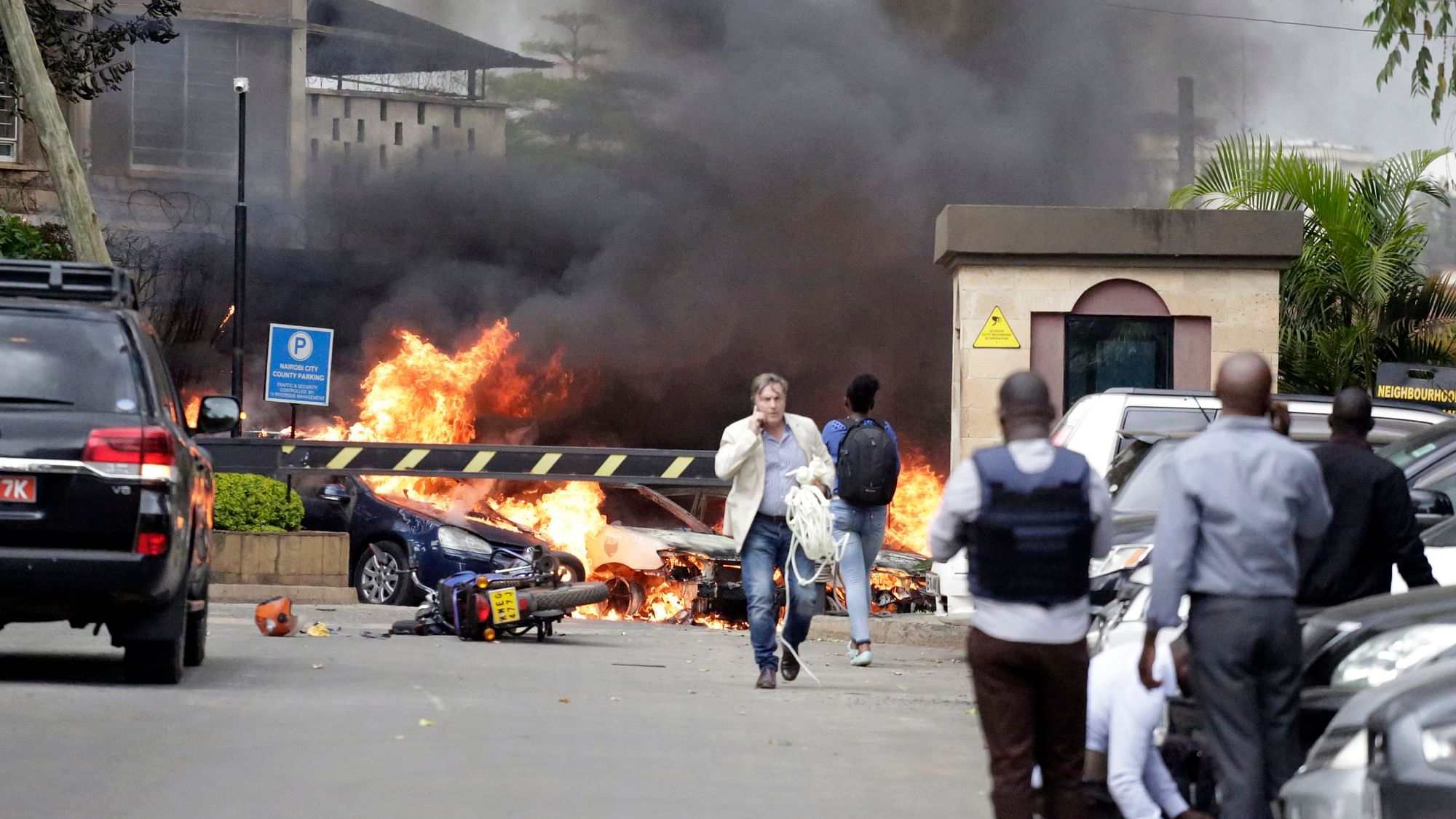 A police officer said that at least 15 people were killed in the Nairobi attack.