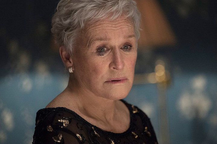 Glenn Close in a still from <i>The Wife</i>.