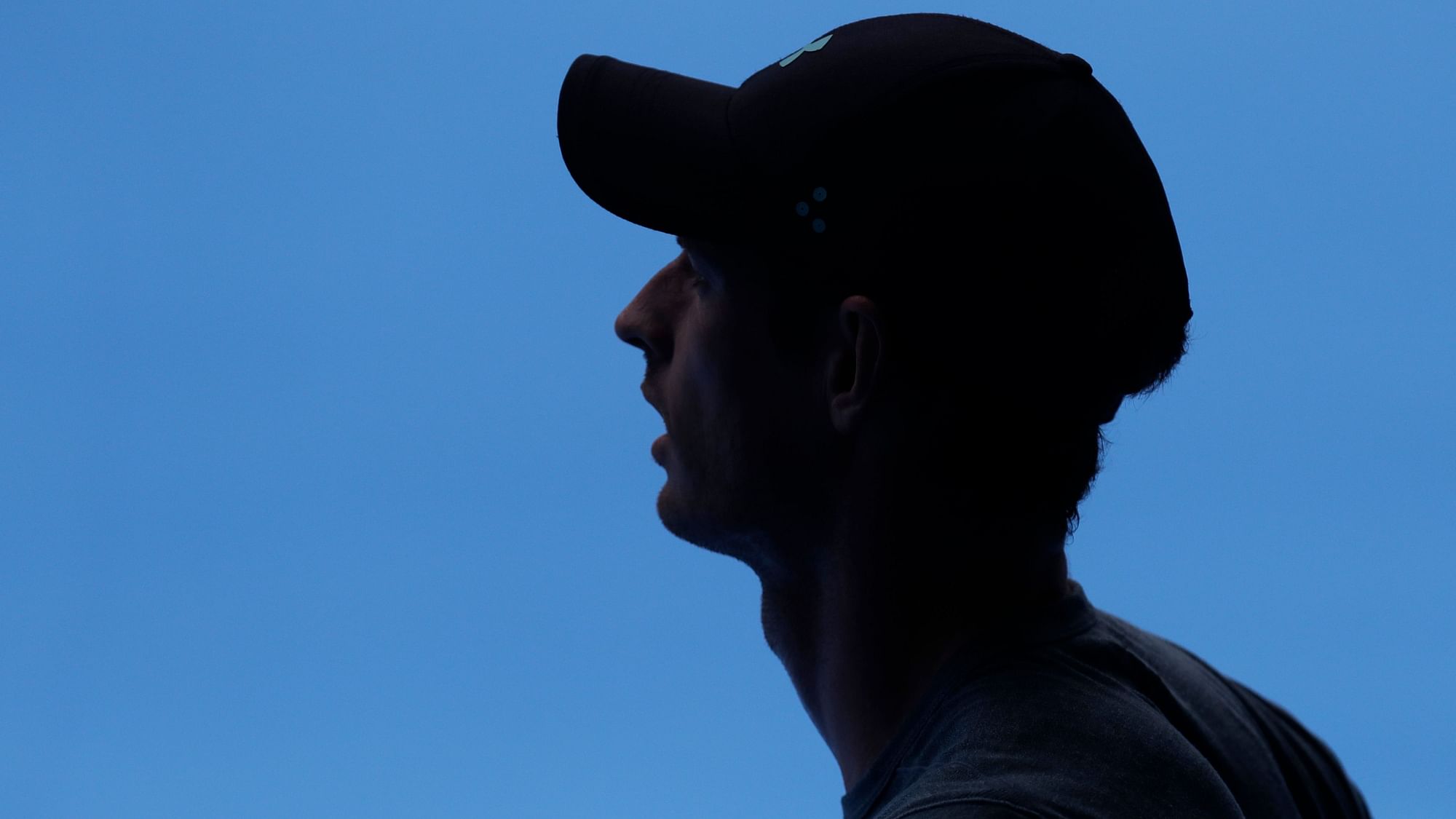 Andy Murray pictured during a practice session in Melbourne ahead of the Australian Open 2019.