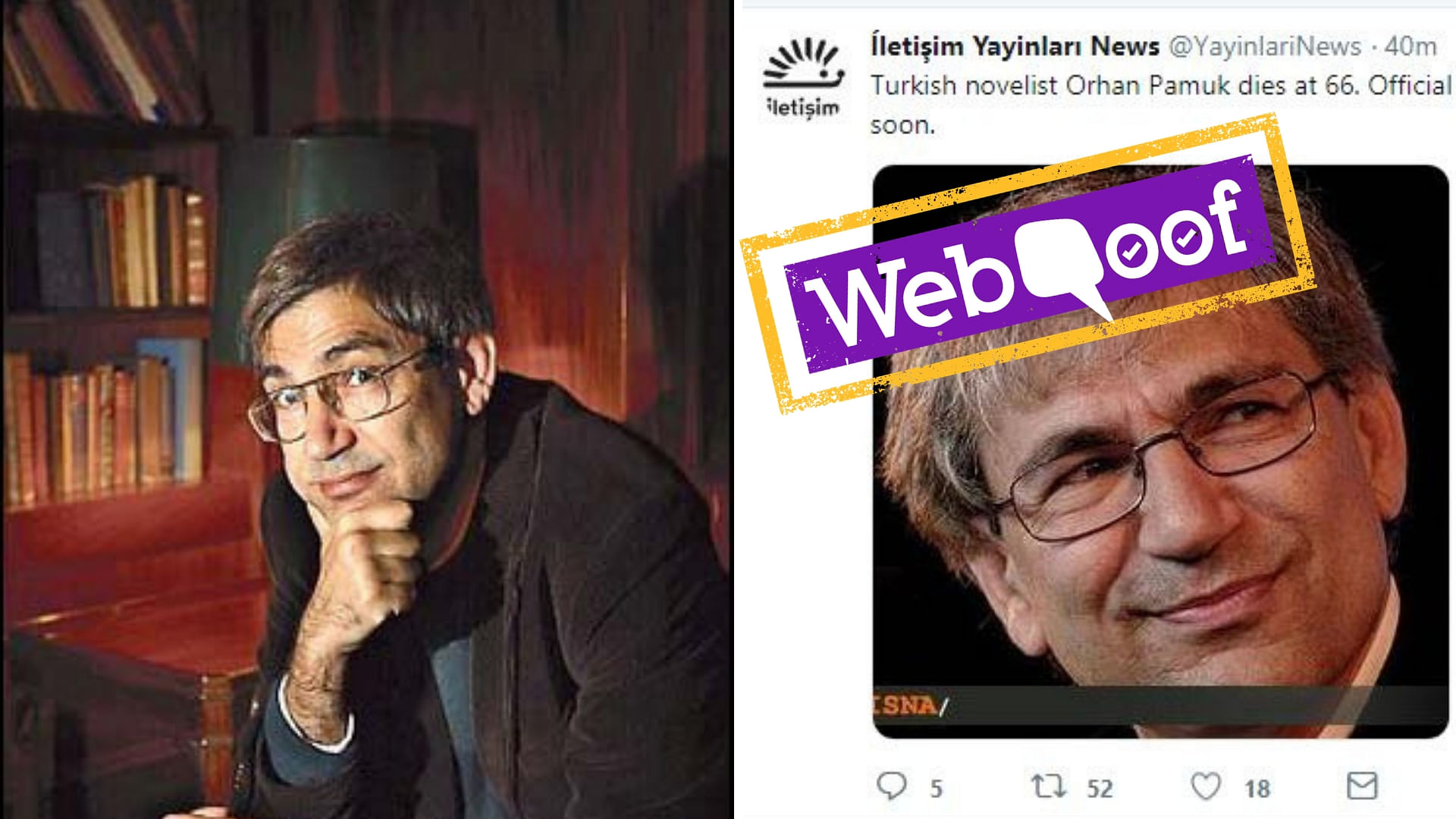 Orhan Pamuk, Nobel Prize-Winning Turkish Author, is Not Dead!