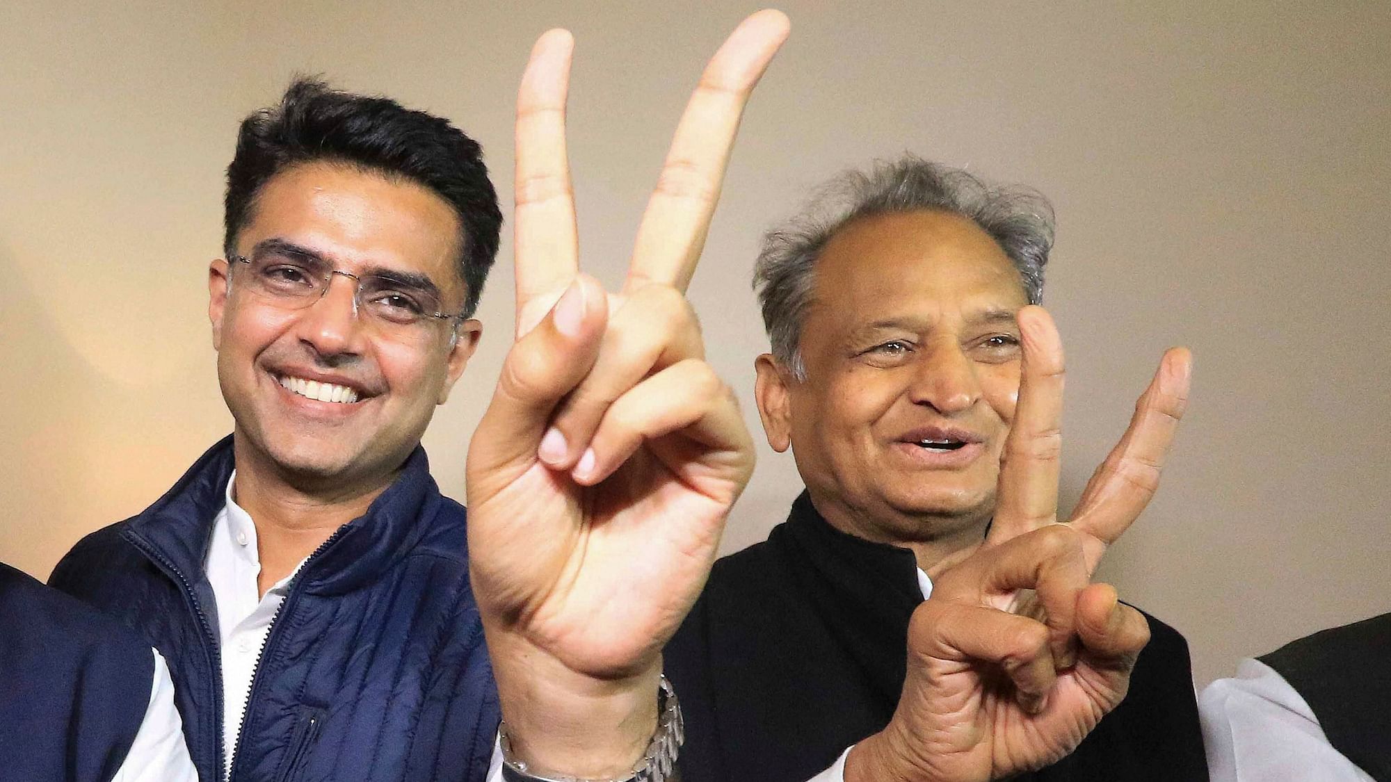 File photo of Rajasthan Chief Minister Ashok Gehlot and Deputy Chief Minister Sachin Pilot.&nbsp;