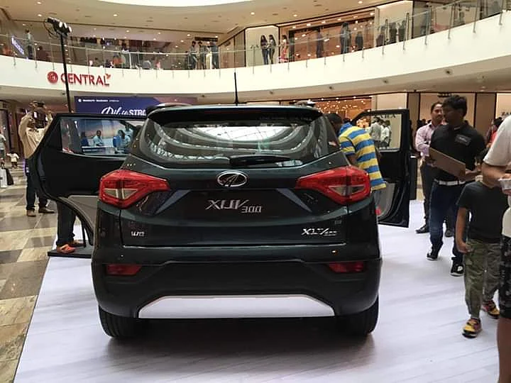 The Mahindra XUV300 has wrap around LED tail-lamps and rear fog lamps. 