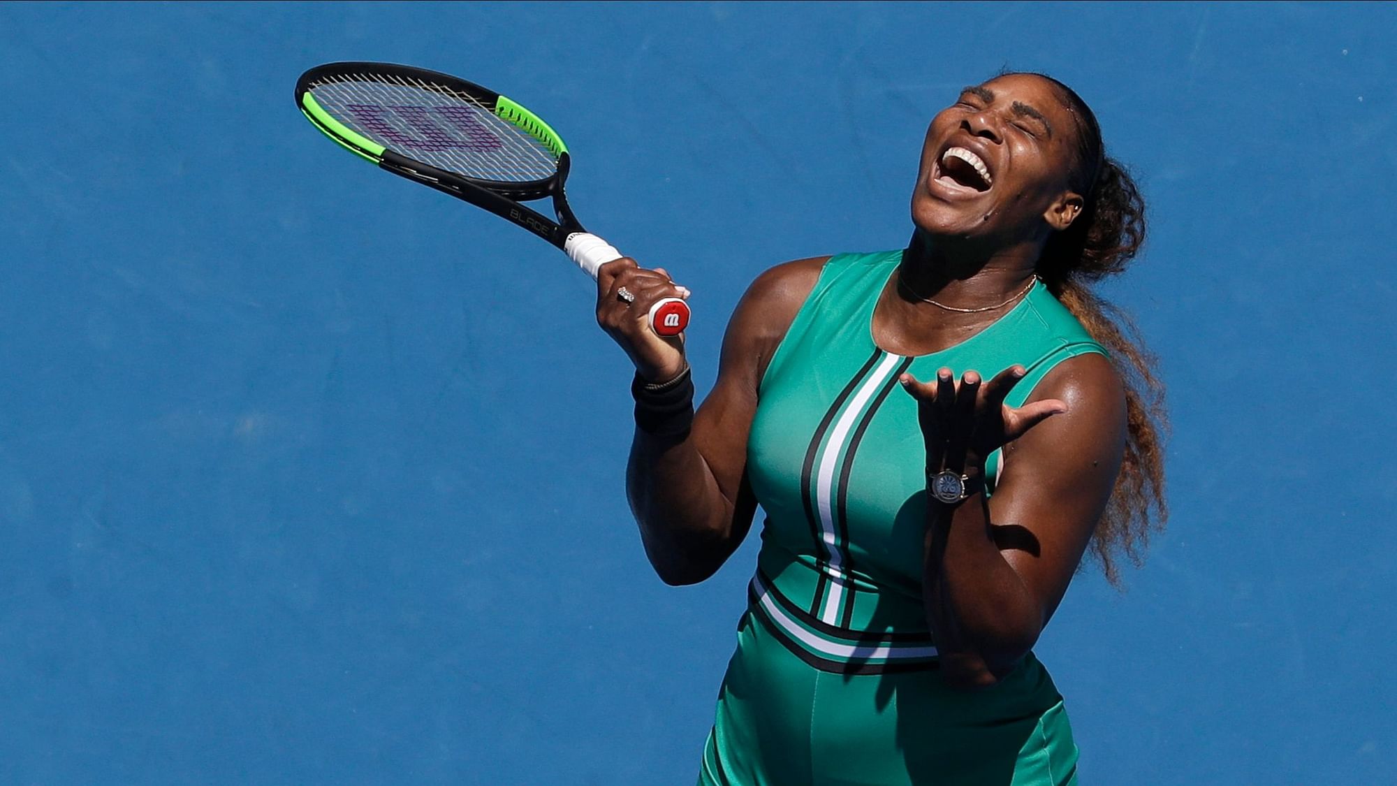 Serena Williams was knocked out in the quarter-finals of the Australian Open following a suspect foot fault call on match point.