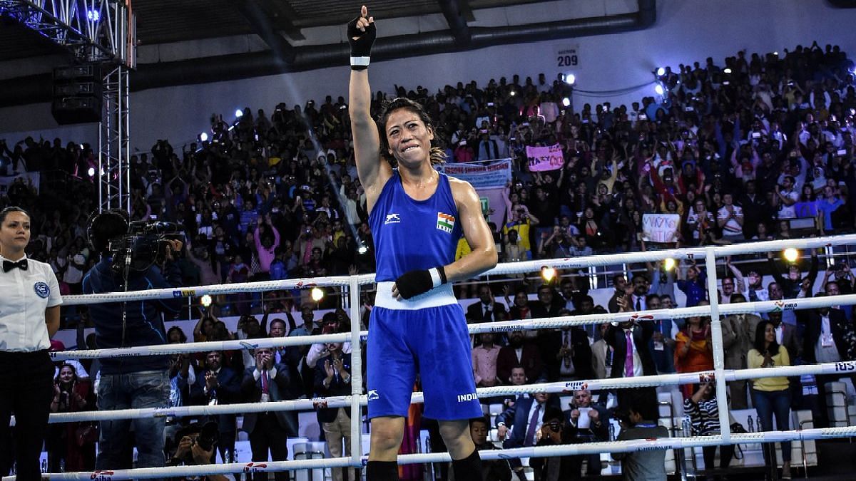 MC Mary Kom won a world-record sixth World Championship crown in New Delhi in November 2018.