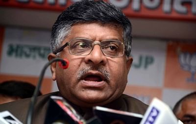 Ravi Shankar Prasad. (File Photo: IANS)