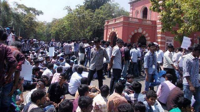 Students of engineering colleges affiliated to Anna University have launched a statewide protest against a regulation issued in 2017.