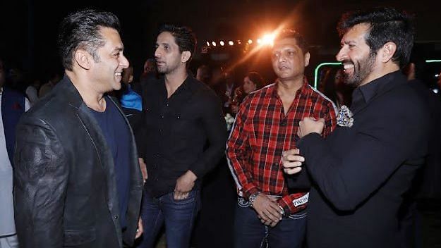 Salman Khan catches up with Kabir Khan at the event.&nbsp;