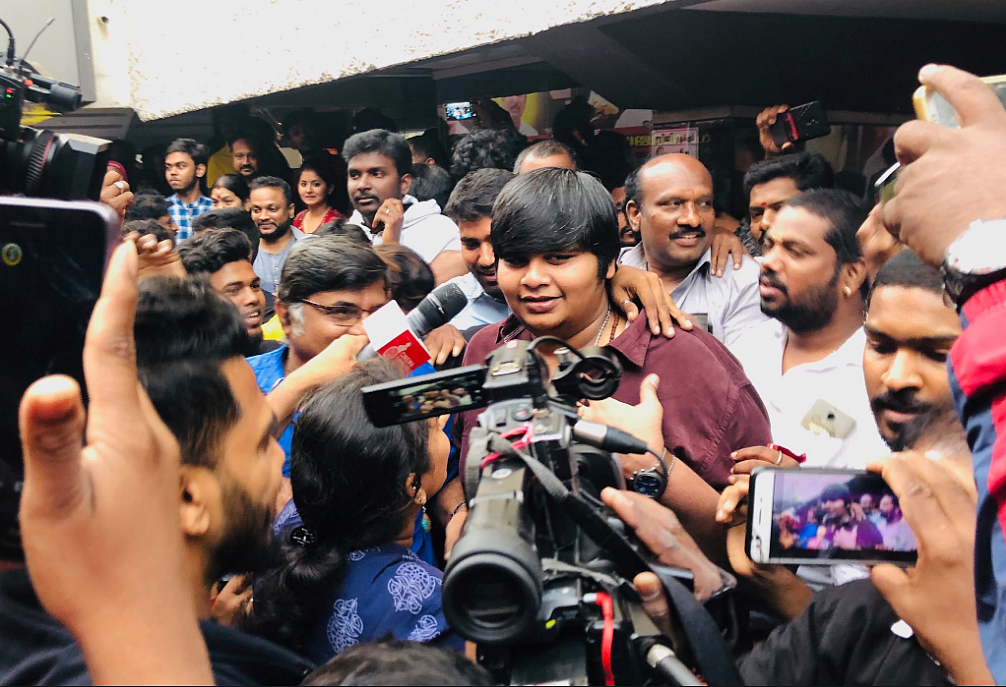 Karthik Subbaraj after the screening of Petta.