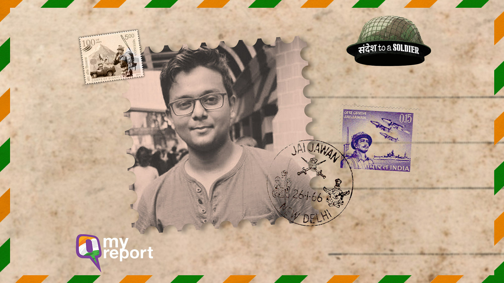 Anuvab sends his ‘Sandesh to a Soldier’ from Kolkata.&nbsp;