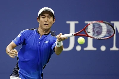 Yoshihito Nishioka. (Xinhua/Li Muzi/IANS)