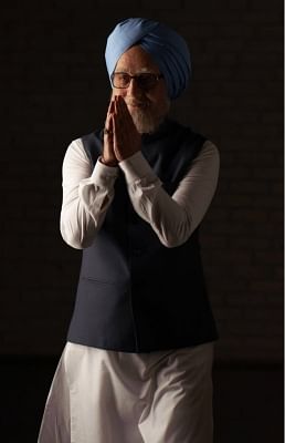 Actor Anupam Kher as former Prime Minister Manmohan Singh in "The Accidental Prime Minister".
