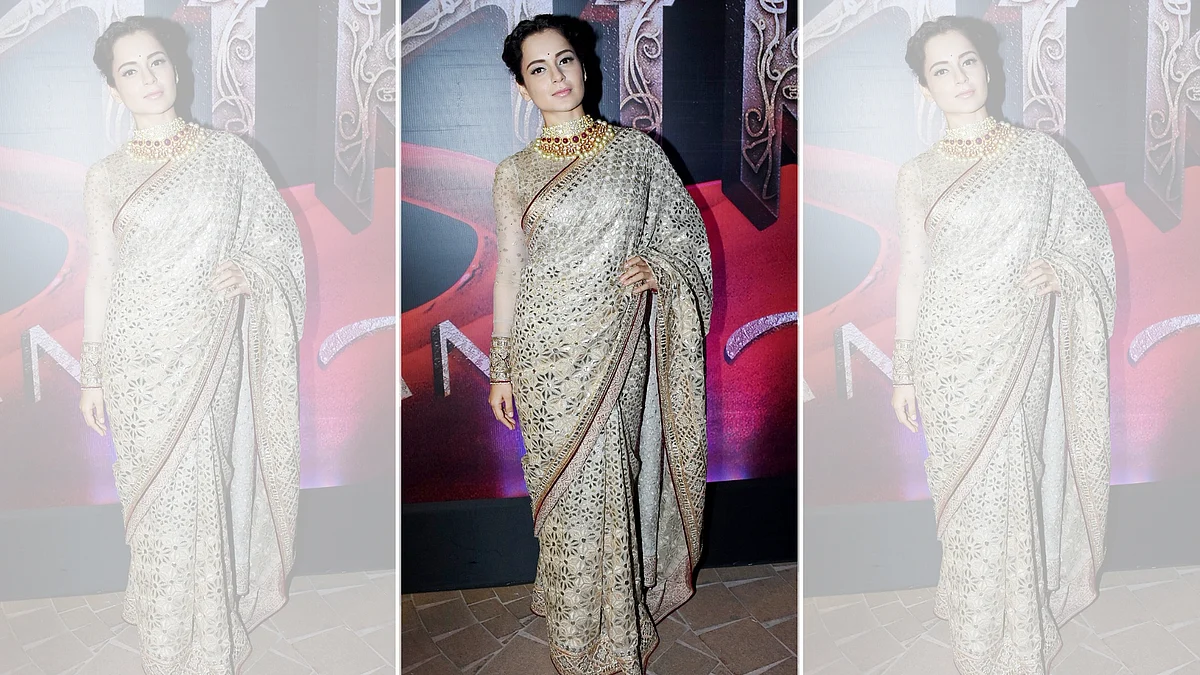 Kangana Ranaut at the music launch for <i>Manikarnika</i>.