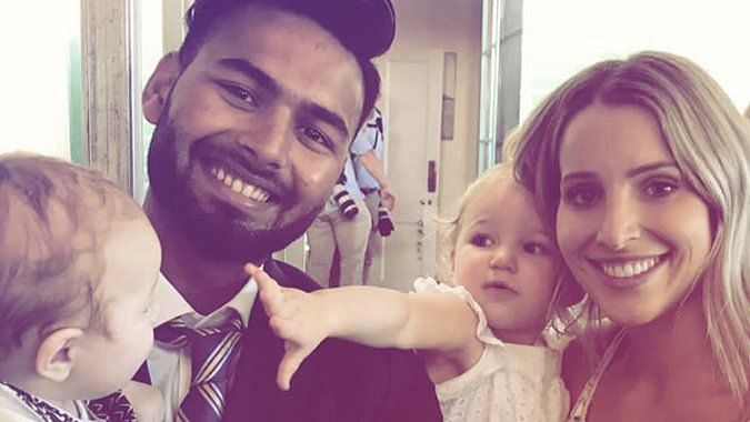 Indian wicket-keeper Rishabh Pant’s photo with Tim Paine’s kids and wife got viral on social media as the Australia Test captain’s wife captioned the post ‘Best babysitter’.