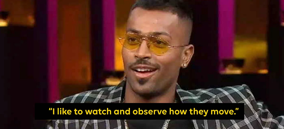 Hardik Pandya at Koffee with Karan.