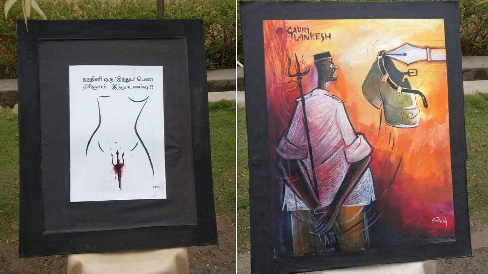 Controversial  paintings displayed in Chennai’s Loyola College have led to right-wing outrage.