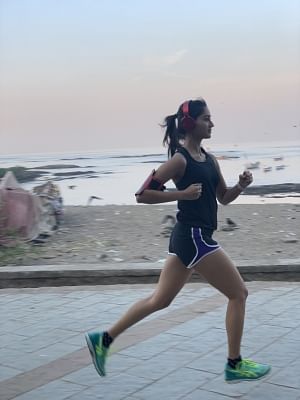 Nikita Dutta puts on running shoes for marathon