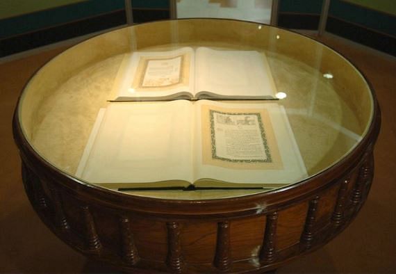 The original copies of The Constitution are stored in the Library of the Parliament of India.