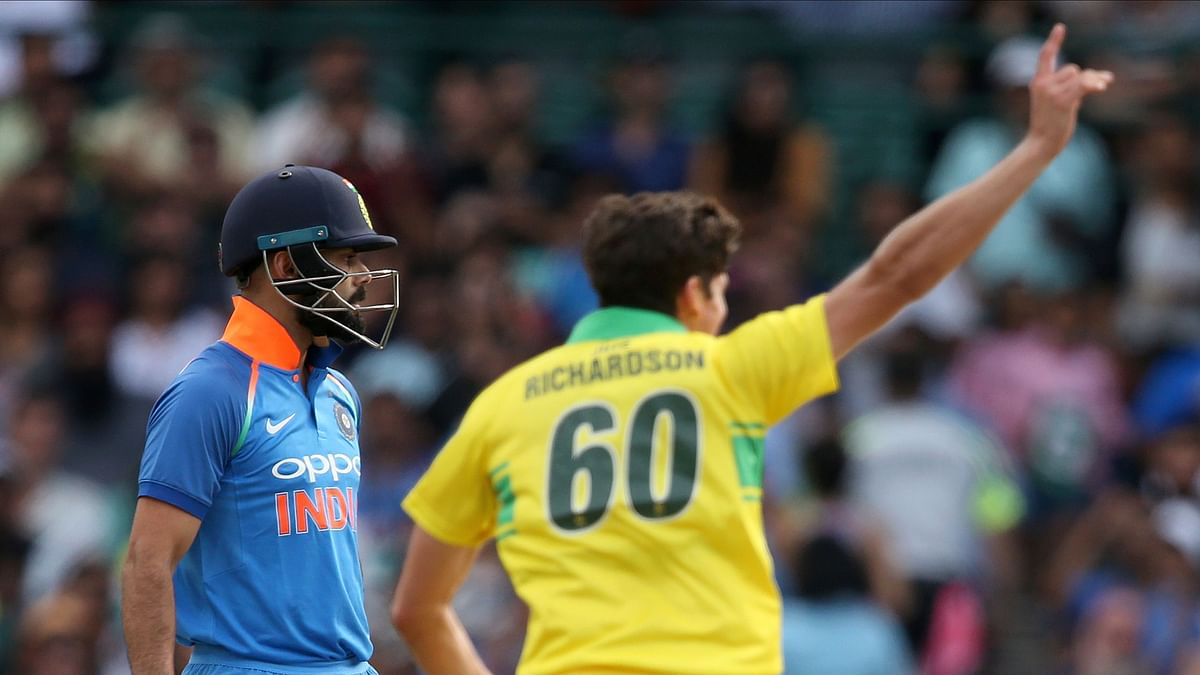 Opener Rohit Sharma top-scored for the visitors with a fine 133 off 129 balls.