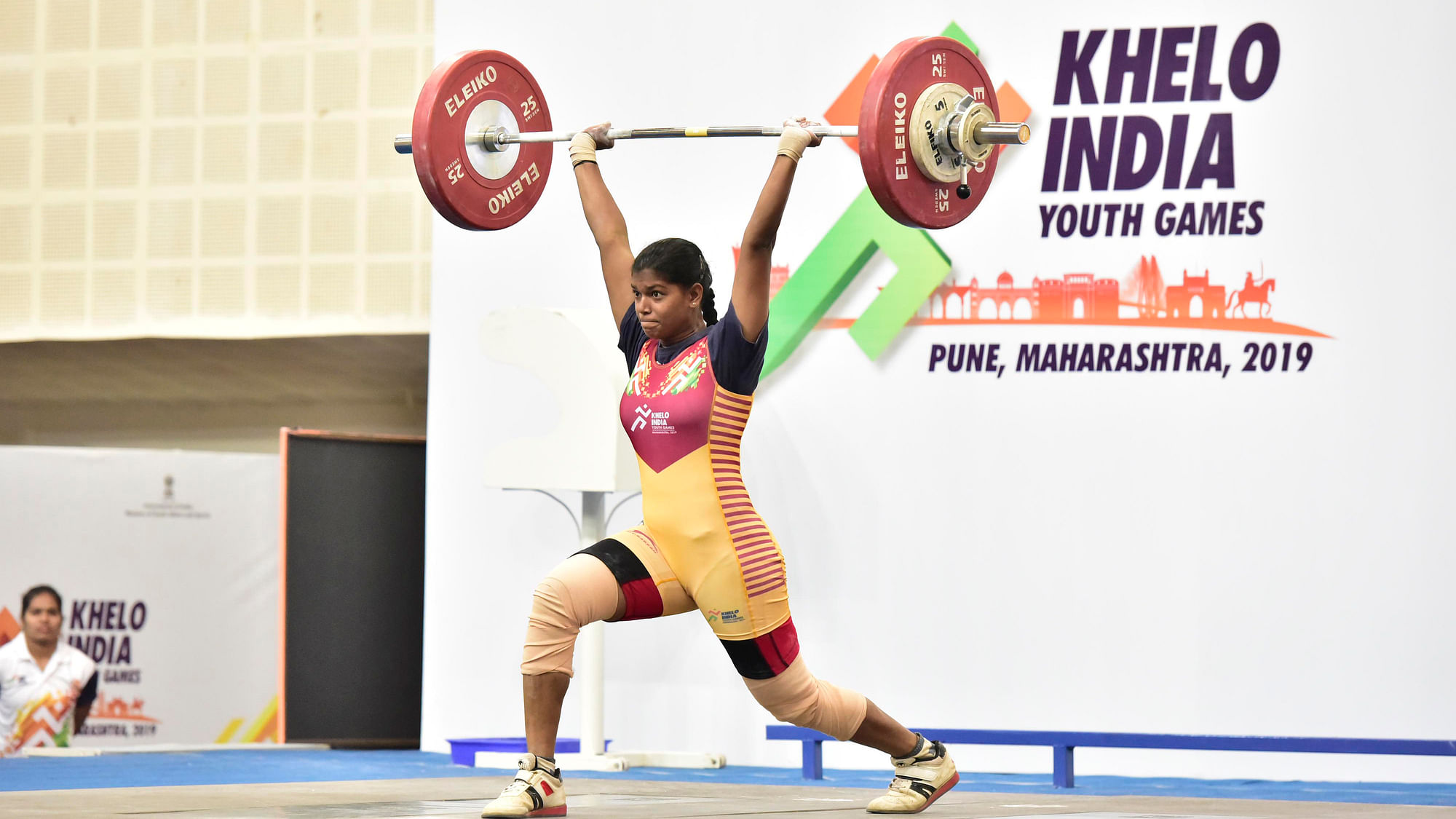 AkshataBasvani Kamati of Karnataka has won a gold medal in the under-21 age 71 kg category in weightlifting at the Khelo India Youth Games.