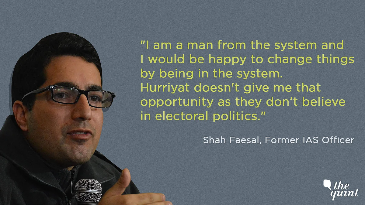 Shah Faesal Says He is ‘Deeply Inspired’ by Imran Khan, Kejriwal