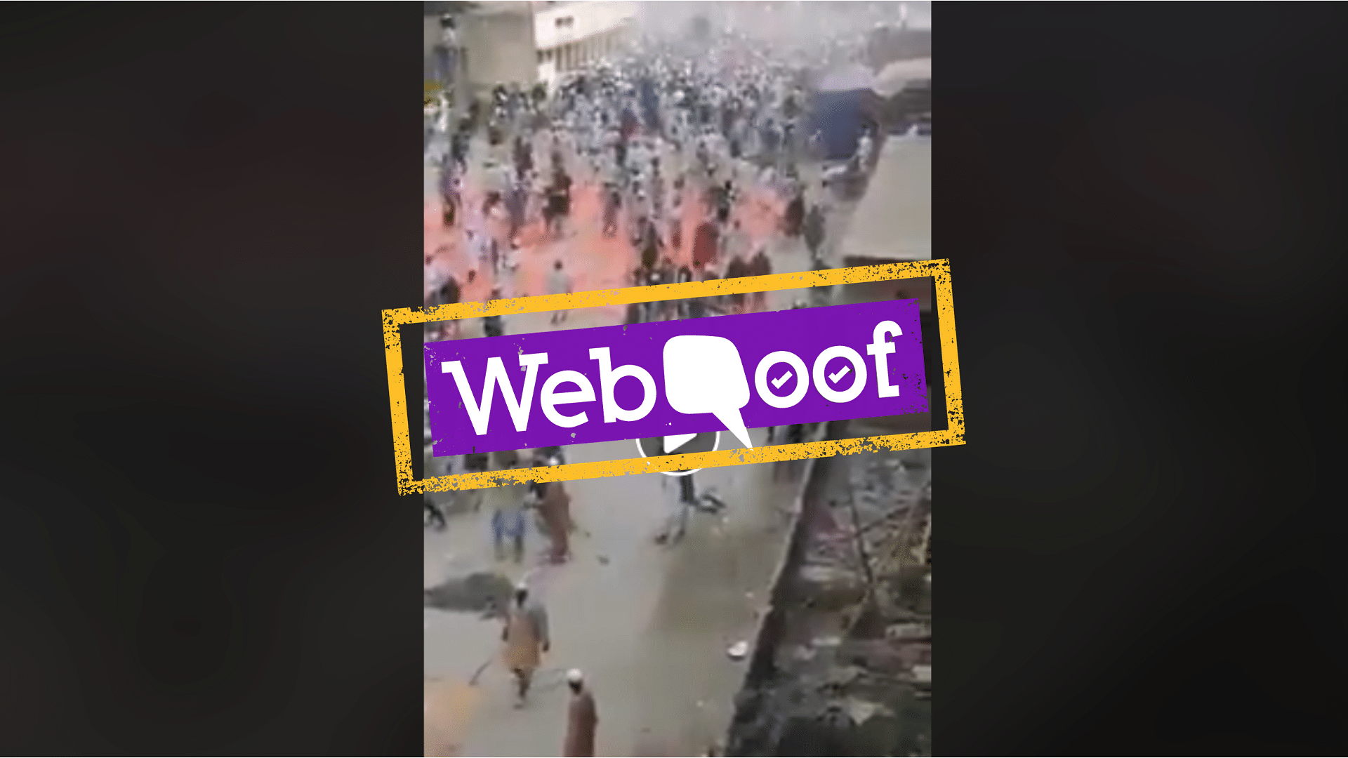 The video is from the Tongi clashes in Bangladesh, which killed at least one person and left over 200 people injured.