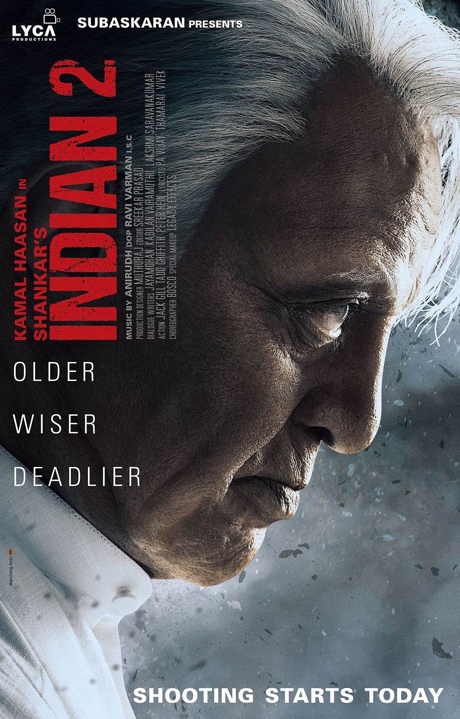 Kamal Haasan plays Senathipathi, the old man from the original ‘Indian’, again.