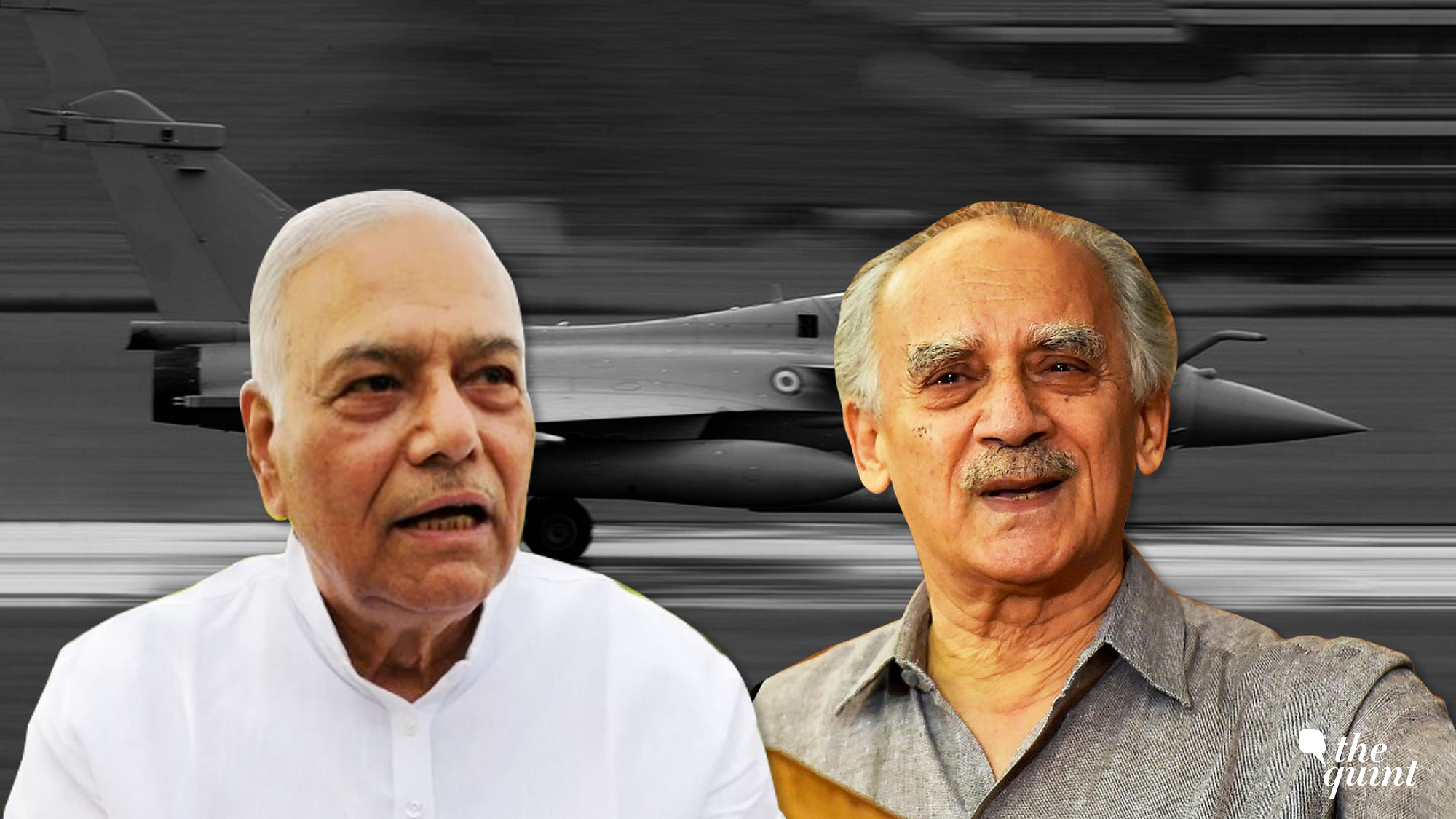 Former Union Ministers Arun Shourie and Yashwant Sinha.