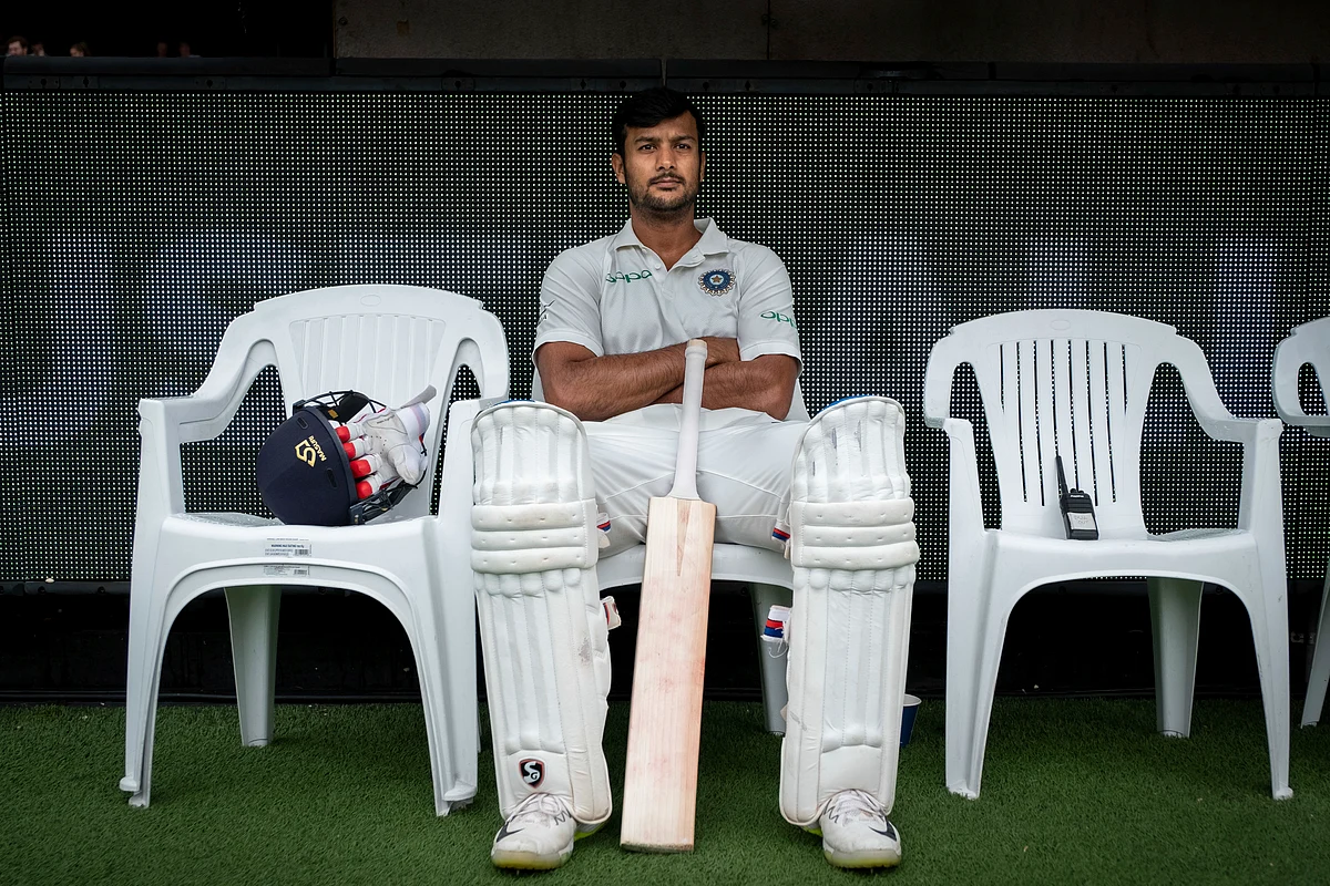 Mayank Agarwal played just two matches in this Test series and scored half-centuries in both.