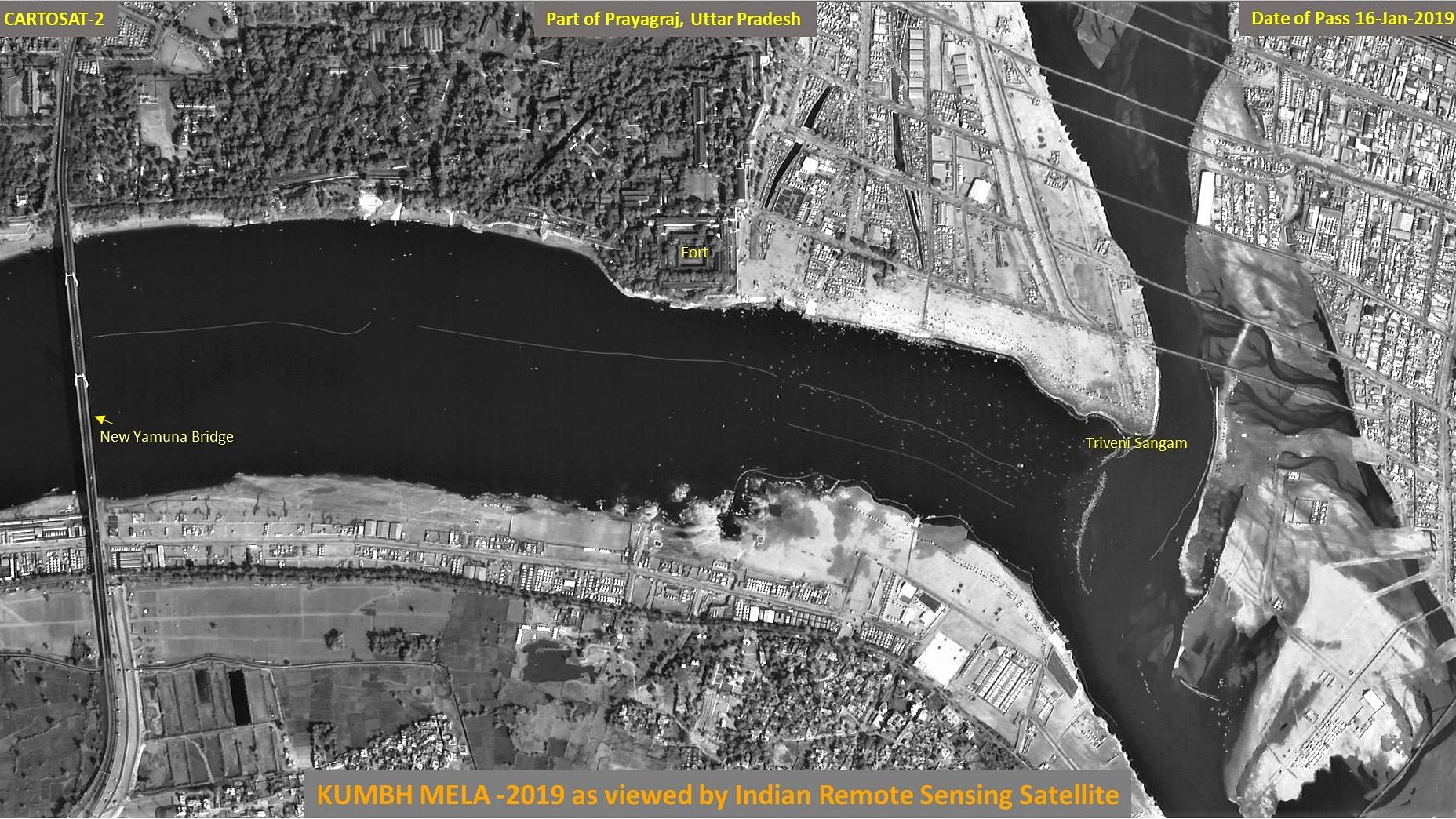 Satellite images released by ISRO’s Cartosat-2 series satellite.