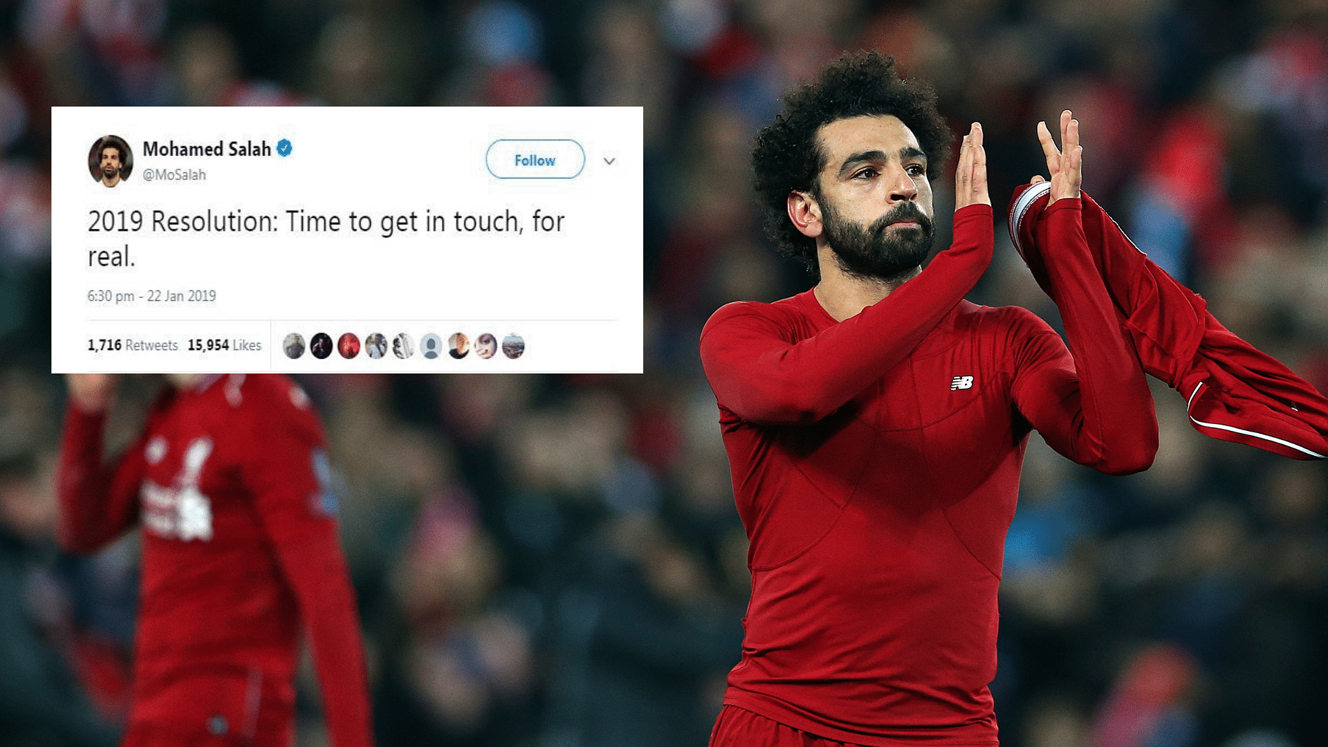 Mohamed Salah deleted his Twitter and Instagram pages after posting a cryptic tweet on 22 January.