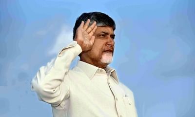 Undavalli: Andhra Pradesh Chief Minister N. Chandrababu Naidu salutes the national flag during 2019 Republic Day celebrations at Undavalli in Guntur district, on Jan 26, 2019. (Photo: IANS)