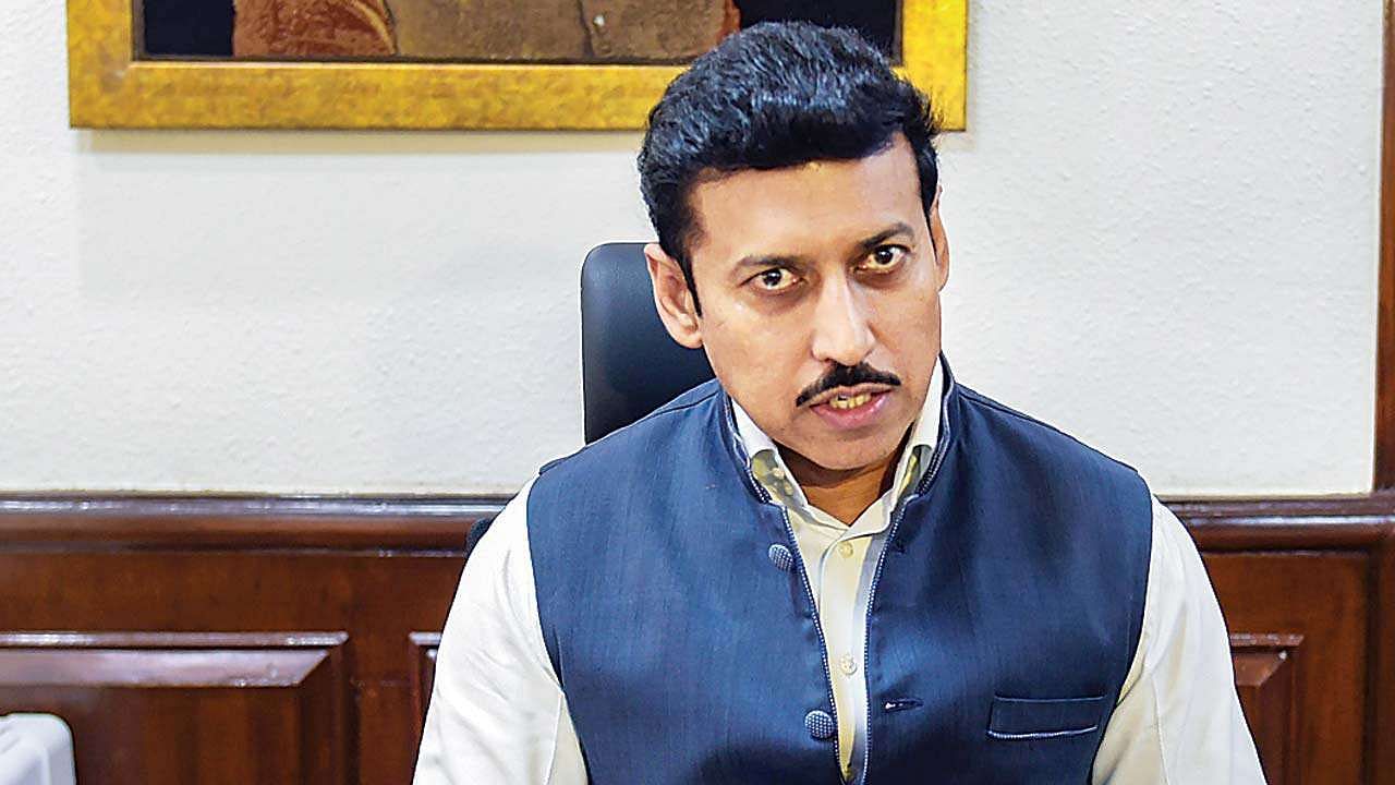 File picture of Union MoS Youth Affairs and Sports Rajyavardhan Singh Rathore.