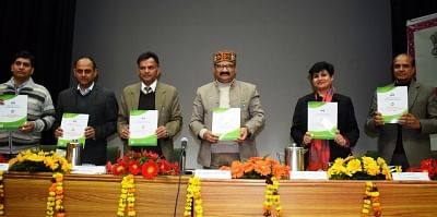 Shimla: Himachal Pradesh Forest Minister Govind Singh Thakur during a workshop on project for improvement of Himachal Pradesh Forest Ecosystems Management and Livelihood in Shimla, on Jan 15, 2019. (Photo: IANS)