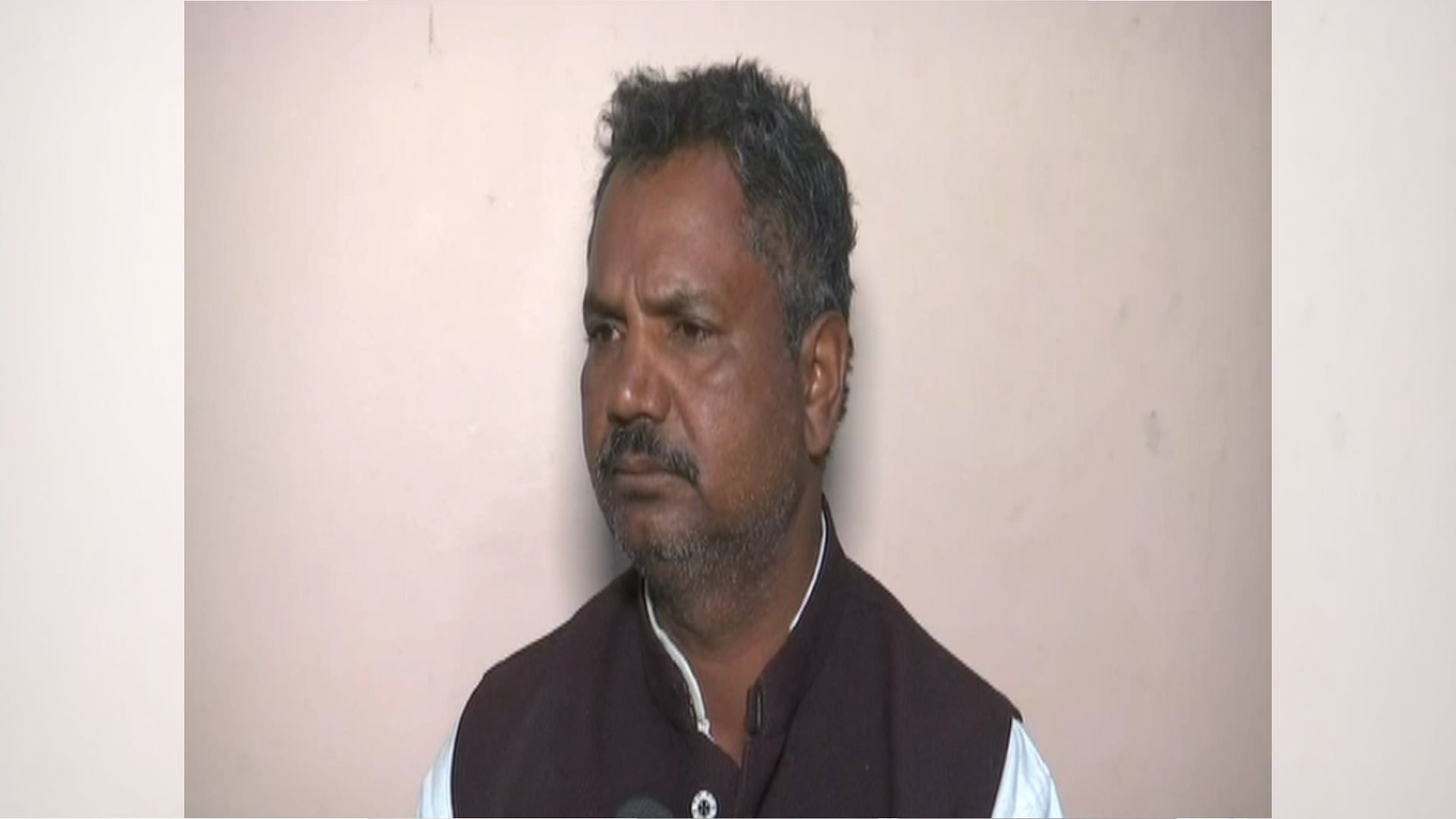 Arjun Kashyap, the general secretary of the Rashtriya Nishad Party and the main accused in the Ghazipur mob violence speaks to the media.