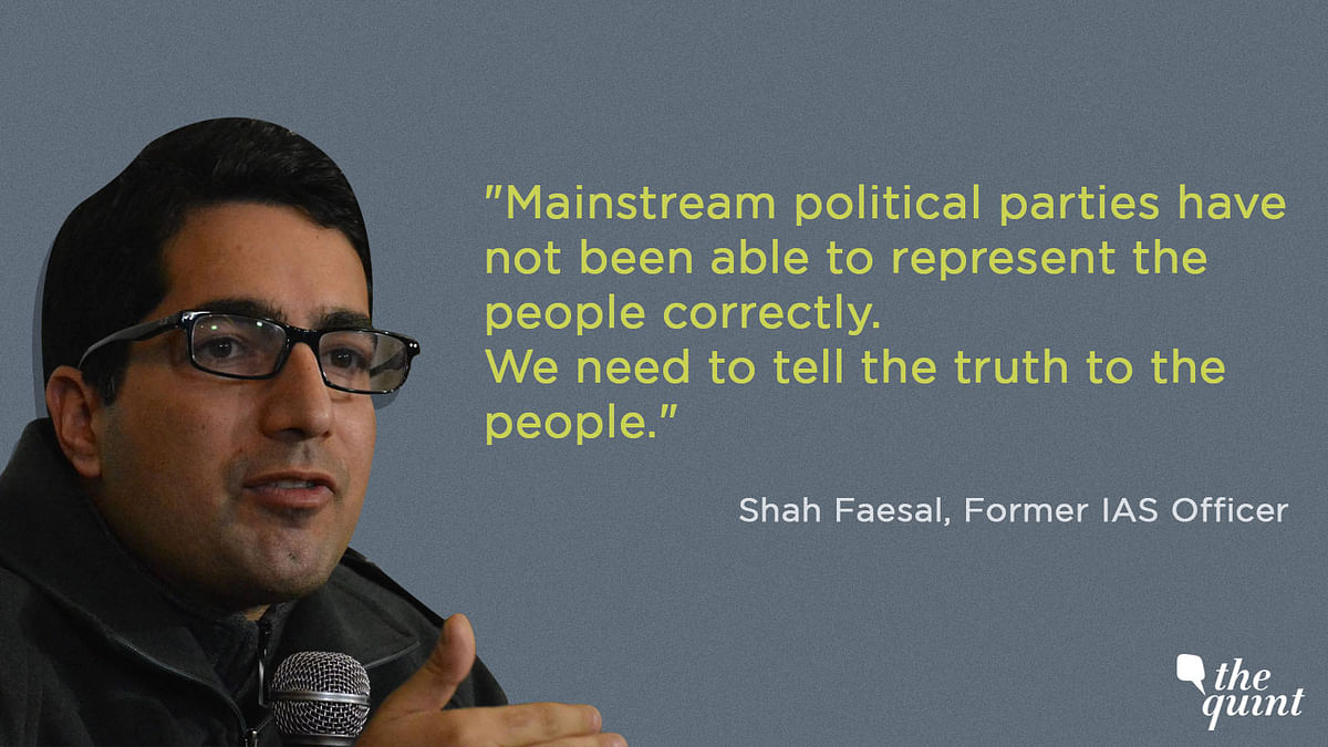 Talking about launching his own party like Imran Khan and Arvind Kejriwal, Faesal said he’s deeply inspired them.