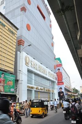 Chennai: A view of a Saravana store where Income Tax (IT) raids are underway in Chennai, on Jan 29, 2019. (Photo: IANS)